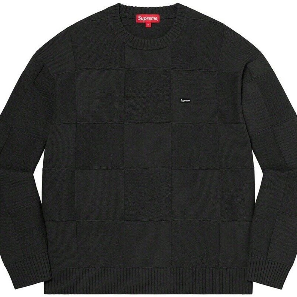 Supreme Sweater tonal check board medium box sweater